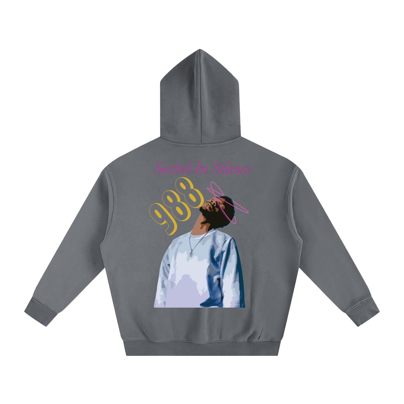 "Sorted in Silence" Unisex Oversize Fleeced Hoodie