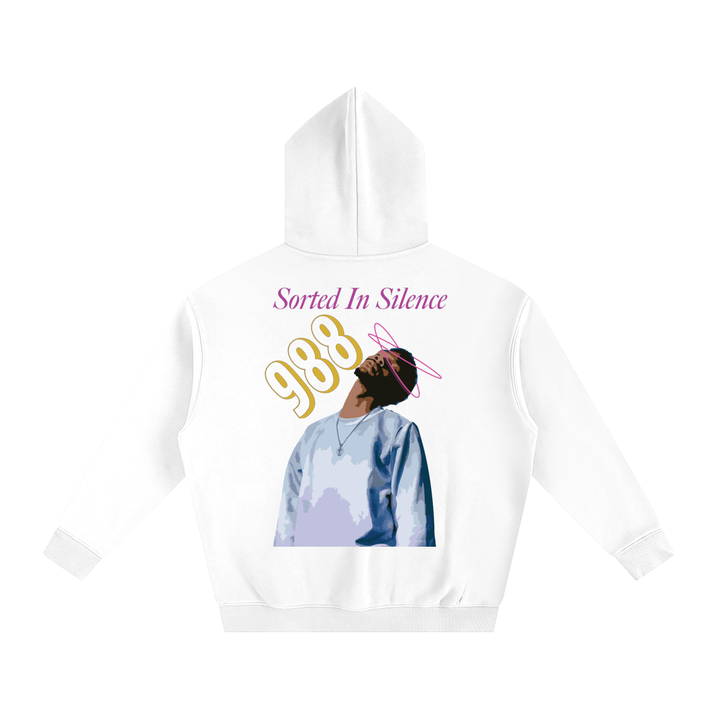 "Sorted in Silence" Unisex Oversize Fleeced Hoodie