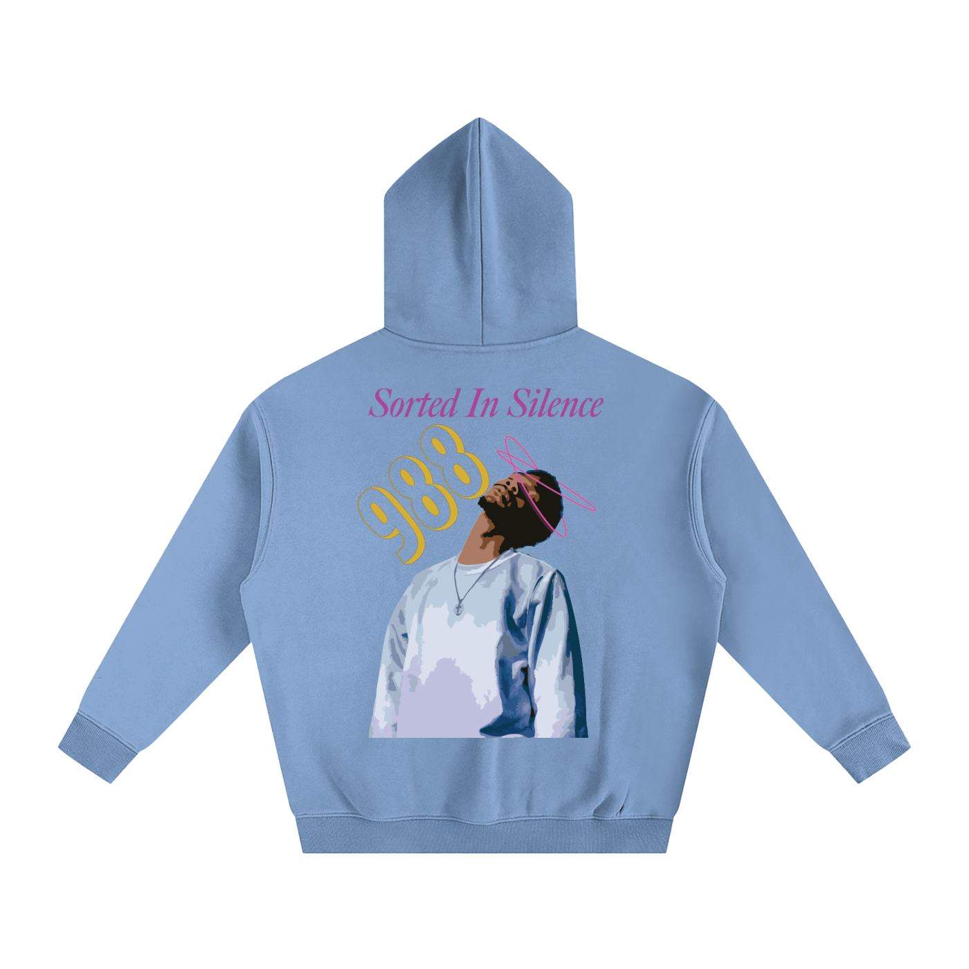 "Sorted in Silence" Unisex Oversize Fleeced Hoodie