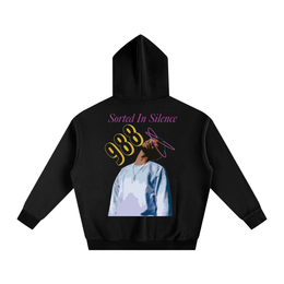 "Sorted in Silence" Unisex Oversize Fleeced Hoodie